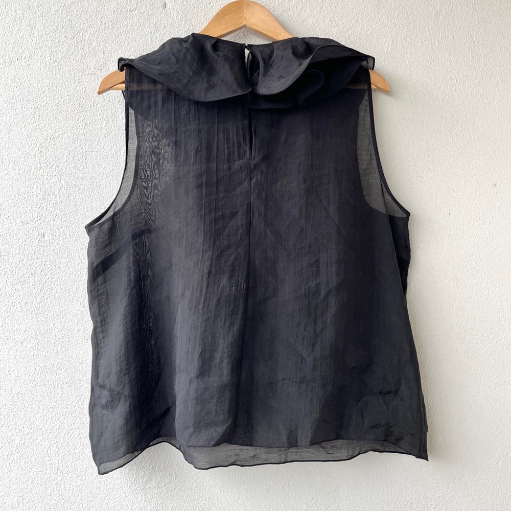 H&M | Sheer Ruffle Sleeveless Top - Picture 5 of 16